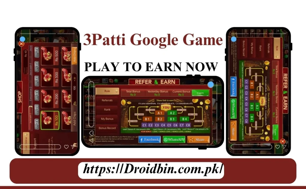 3Patti Google Game earning Opportunities