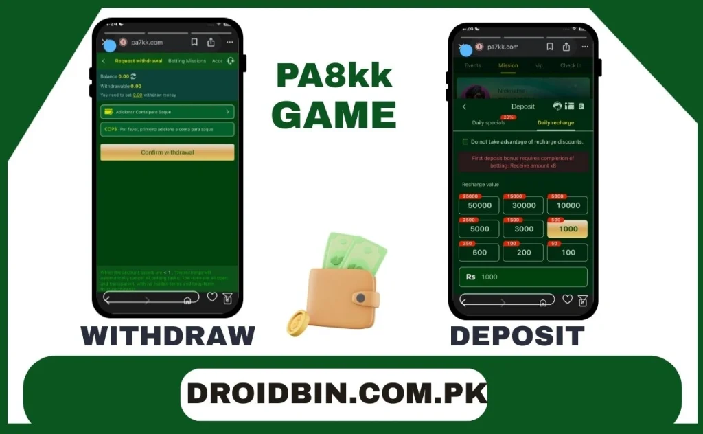 PA8kk game Deposit