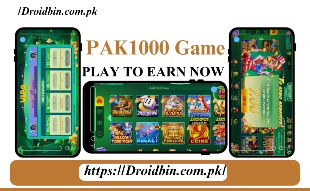 Pak1000 Game Earning Opportunities