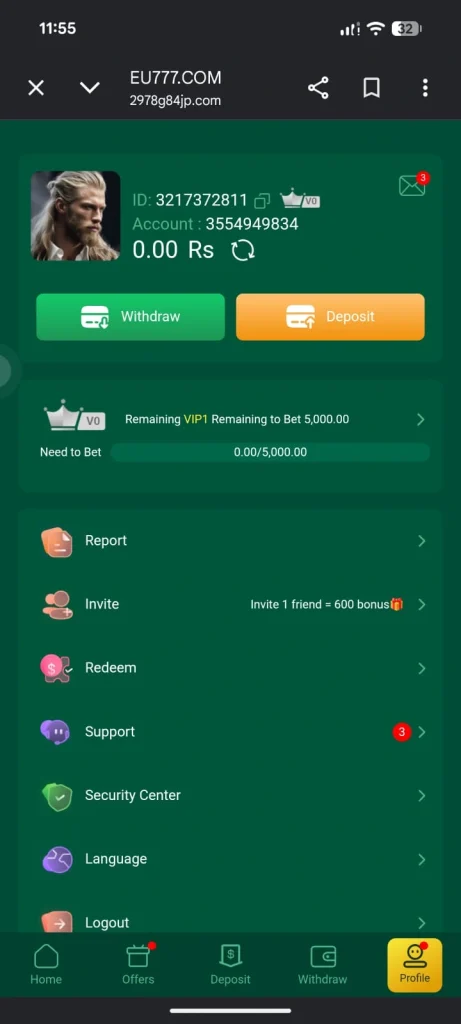 EU777 Game Dashboard