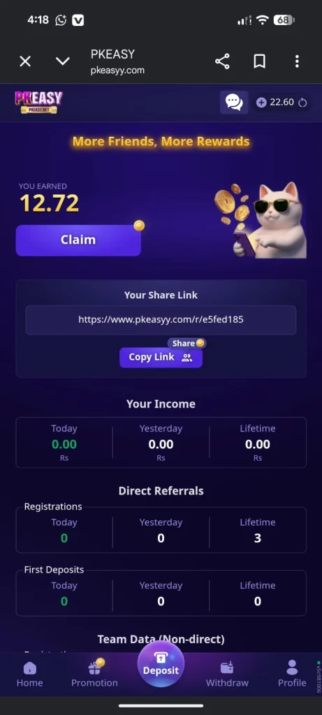 PKEasy Game Referral Link